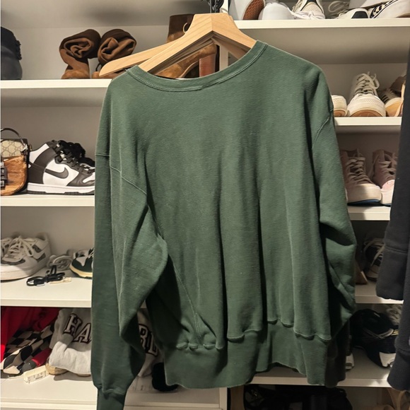 Champion Dartmouth Green Crewneck Sweatshirt with White Embroidery - Picture 6 of 6